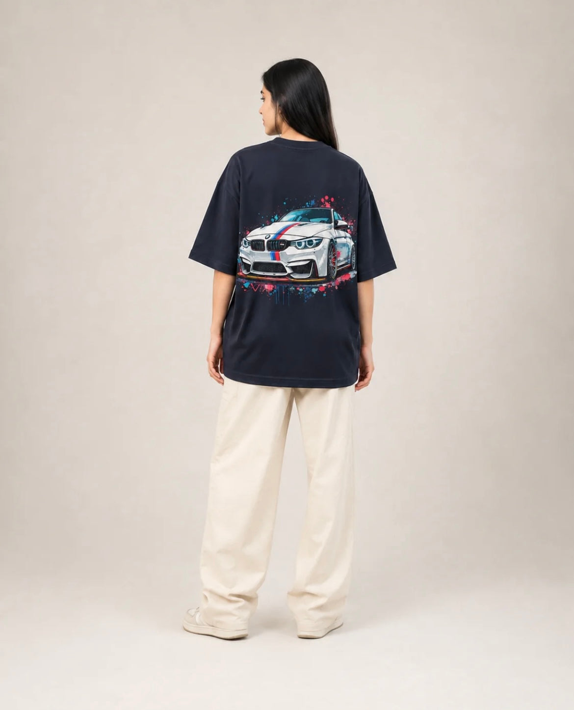 BMW M Graphic Oversized T-Shirt – Black