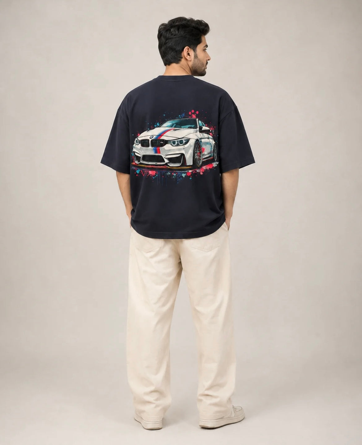 BMW M Graphic Oversized T-Shirt – Black